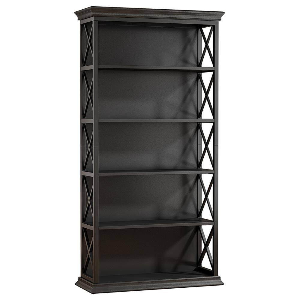 Left. Kadyn - Kadyn Bookshelf, Storage Shelf, Bookcase,6-Tier Bookshelf, 70.87" Etagere Bookcase for Home Office,Black - Black.