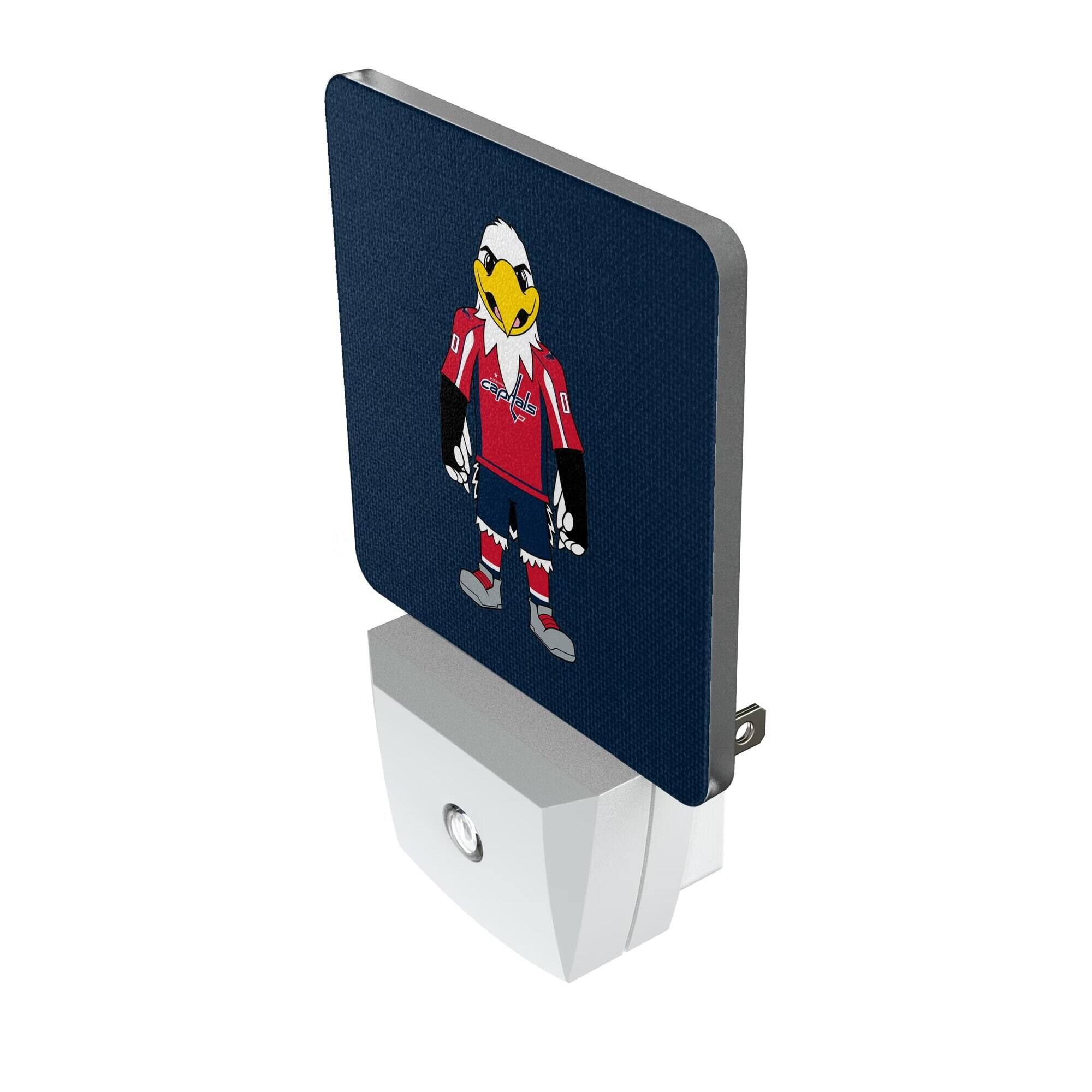 Alt View 1. Keyscaper - Washington Capitals 2-Pack Solid Design Mascot Nightlight Set - White.
