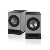 Technics - Premium Class Hi-Res 200W Wireless Bookshelf Networking Speakers - Silky Grey - Front_Zoom