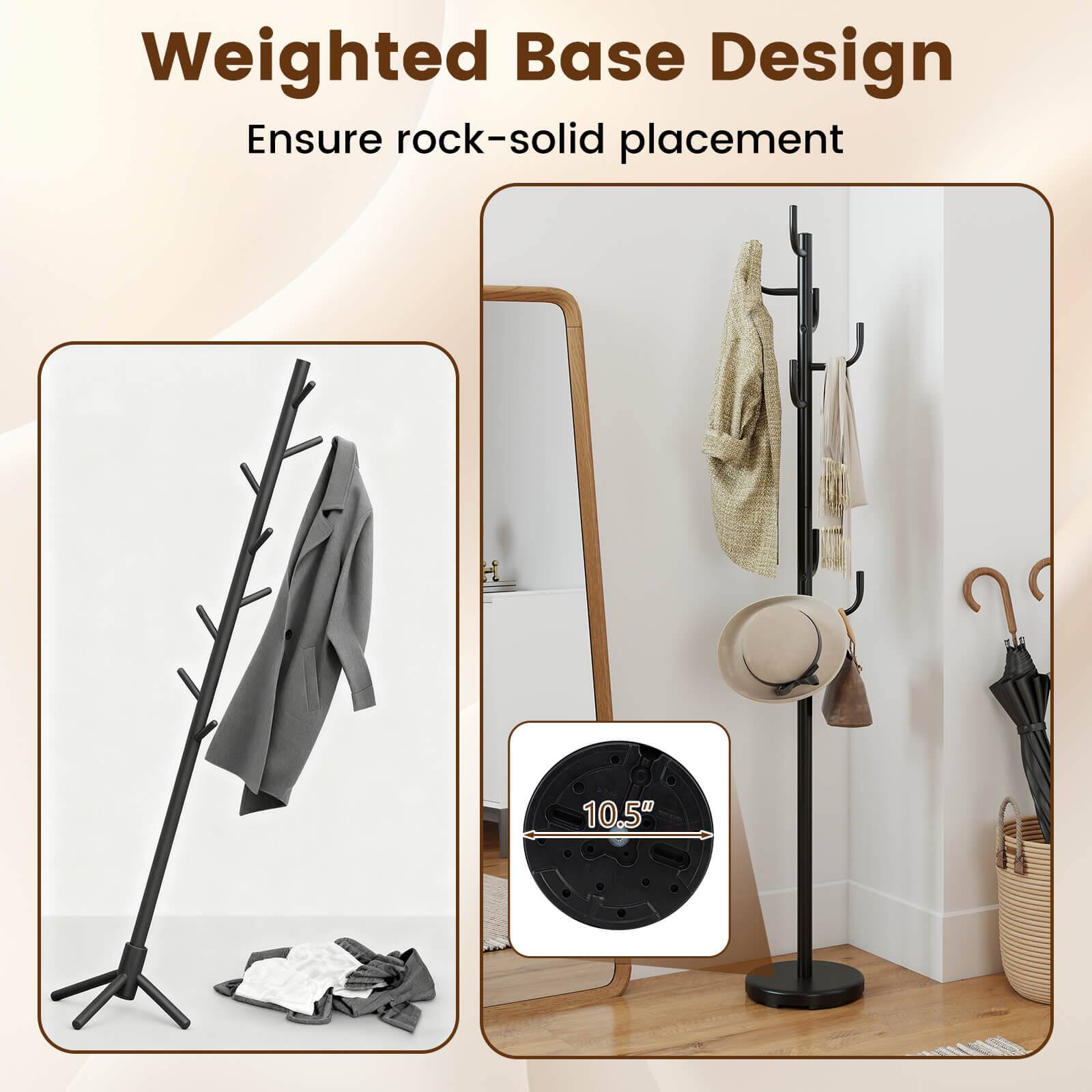 Weighted Base Design  
Ensure rock-solid placement  

10.5"