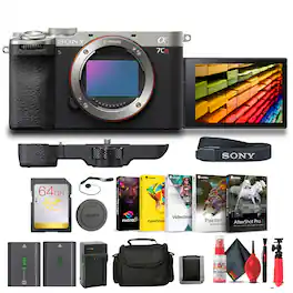 Sony - Alpha a7CR Full-Frame Compact Mirrorless Camera (Silver) Bundle