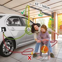 Barkan - 63" EV Charging Cable Wall arm