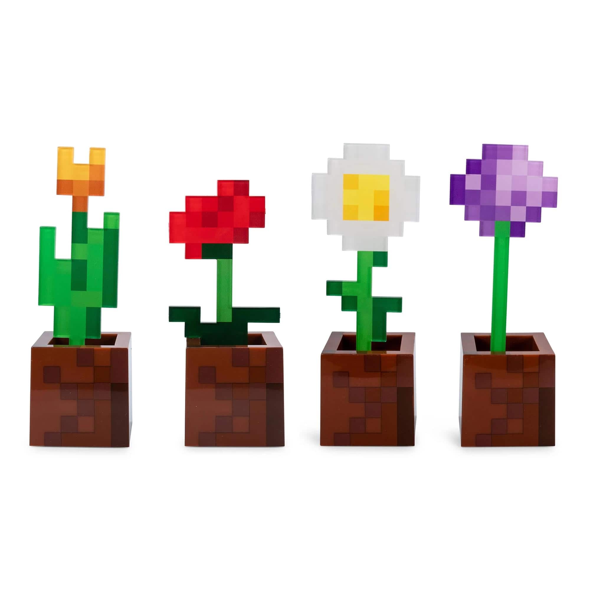 Ukonic - Minecraft 2-Piece Flower Pot Mood Light Bundle - Multicolored