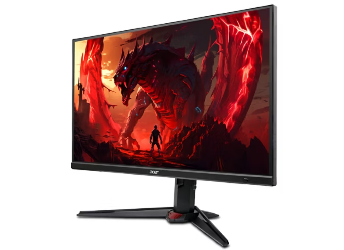 Left. Acer - Nitro XV2 XV272K V5 27" UHD 144Hz Gaming Monitor with AMD FreeSync and HDR Support - Black.