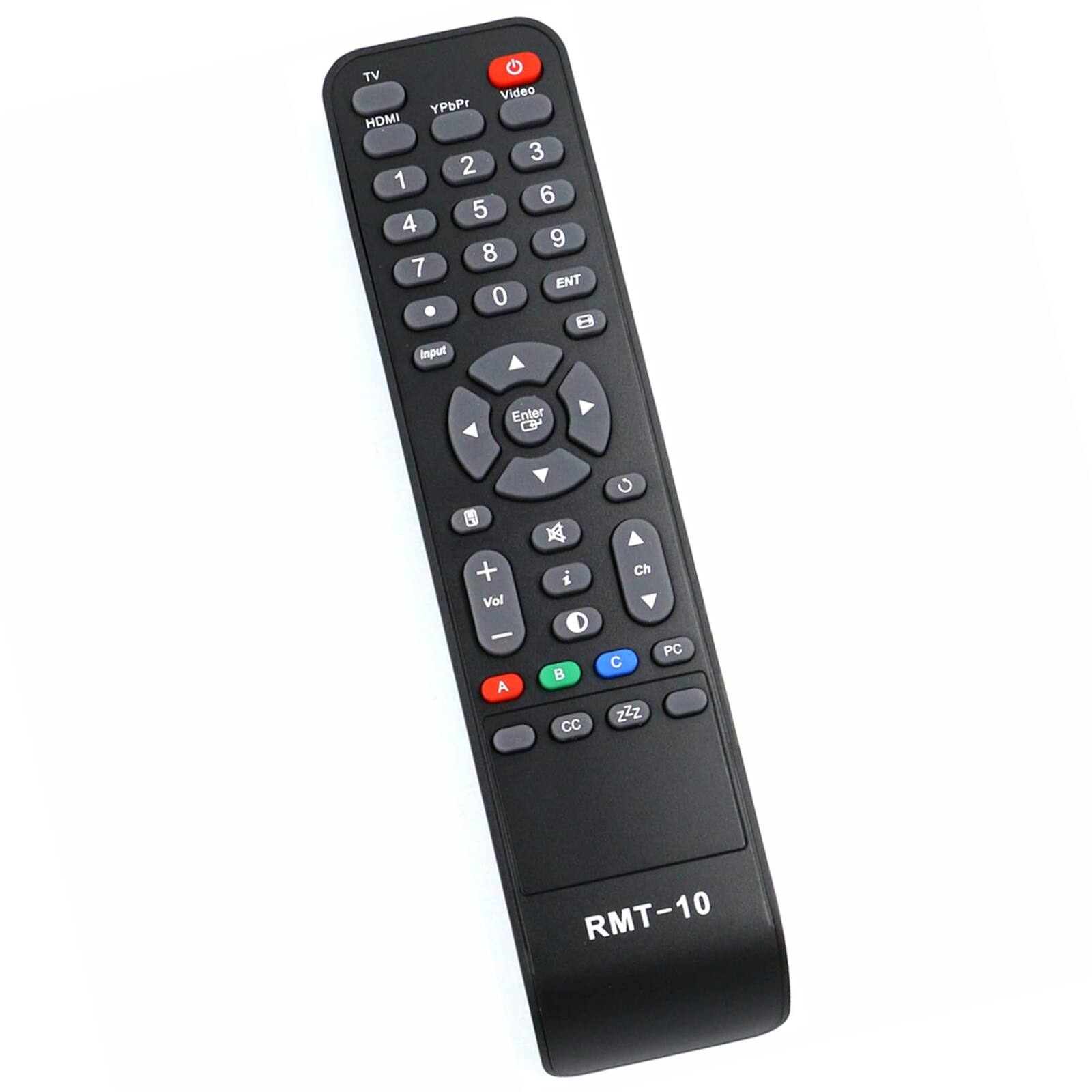 TV Video YPbPr HDMI 1 2 3 4 5 6 7 8 9 0 . 8 Input Enter + Vol - A x 1 CC Ch PC C zZz RMT-10