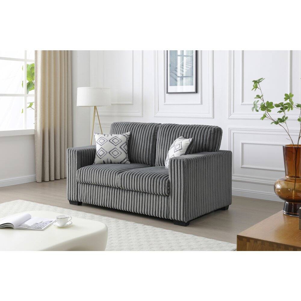 Alt View 2. Glory Furniture - Teddy Chair - Gray.