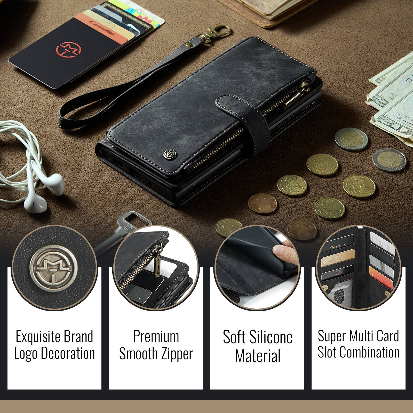 Casal M

Exquisite Brand Logo Decoration
Premium Smooth Zipper
Soft Silicone Material
Super Multi Card Slot Combination