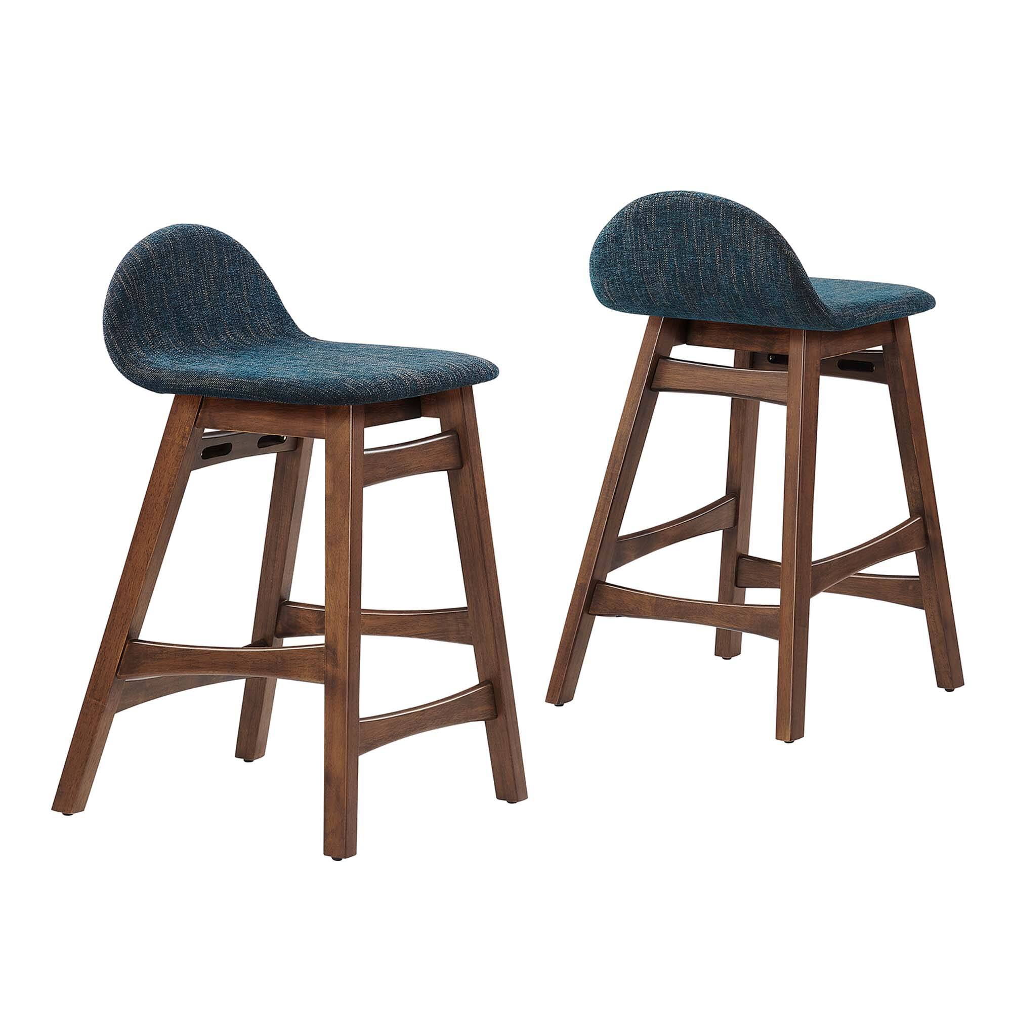 Alt View 4. Modway - Juno Wood Counter Stool Set of 2 by Modway - 0.