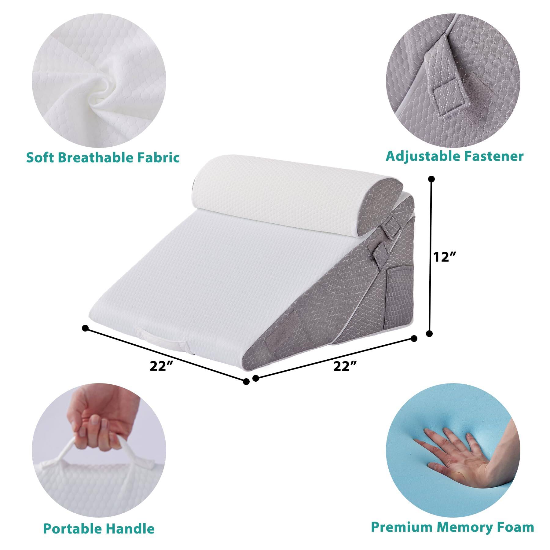- Soft Breathable Fabric
- Adjustable Fastener
- Portable Handle
- Premium Memory Foam
- 22" x 22" x 12"