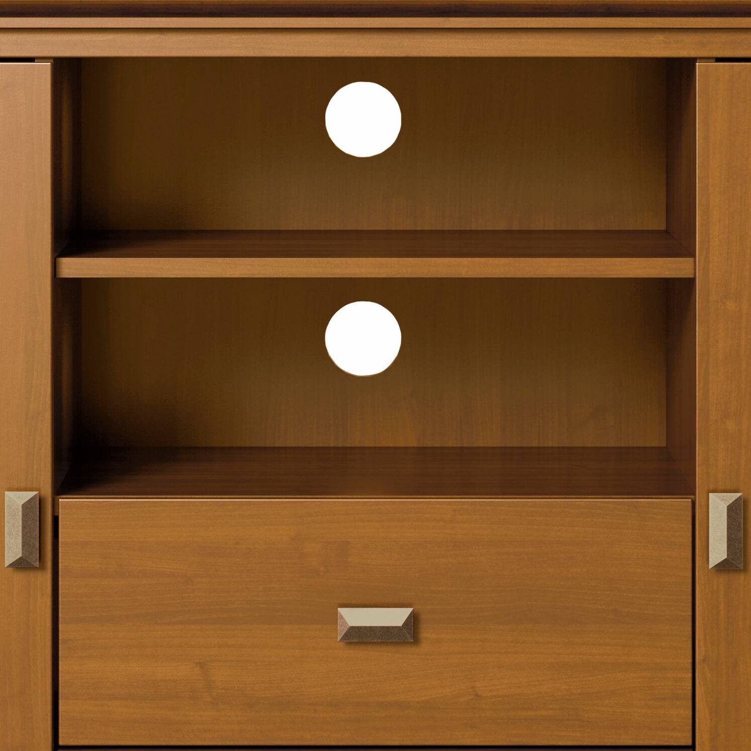 Alt View 3. Simpli Home - Artisan SOLID WOOD Tall TV Media Stand in Honey Brown For TVs up to 60 inches - Honey Brown.