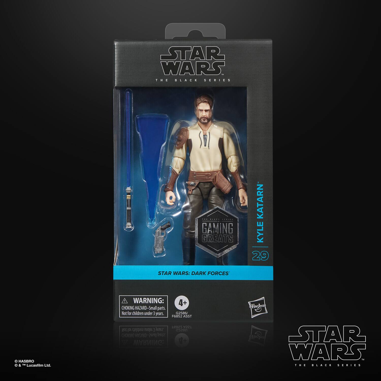 STAR WARS - THE BLACK SERIES: GAMING GREATS KATARN KYLE 29 STAR WARS: DARK FORCES

WARNING: 4+ CHOKING HAZARD - Small parts. Not for children under 3 years.

HASBRO & ™ Lucasfilm Ltd.

STAR WARS - THE BLACK SERIES