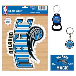 WinCraft - Orlando Magic 4-Pack Key Rings and Magnets Set - Multicolor