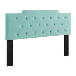 Juliet Tufted Performance Velvet King/California King Headboard by Modway - Mint