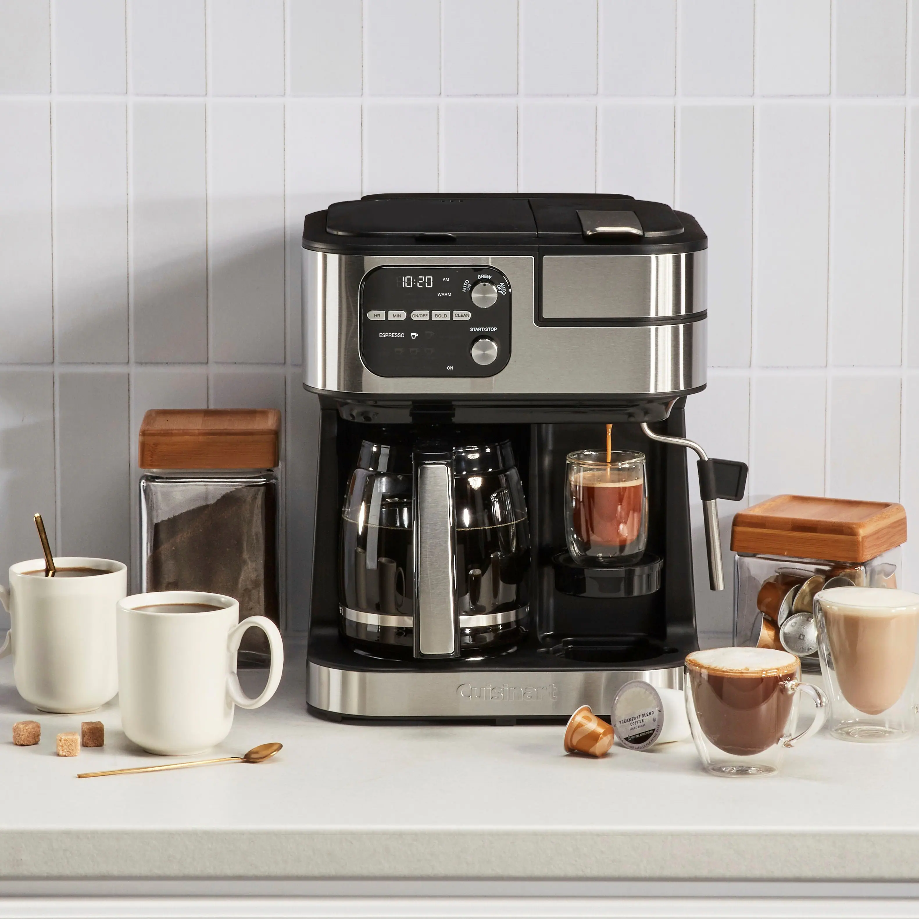 Alt View 22. Cuisinart - CoffeeCenter 12-Cup Coffee Maker Barista Bar 4-In-1 Coffeemaker - Black.