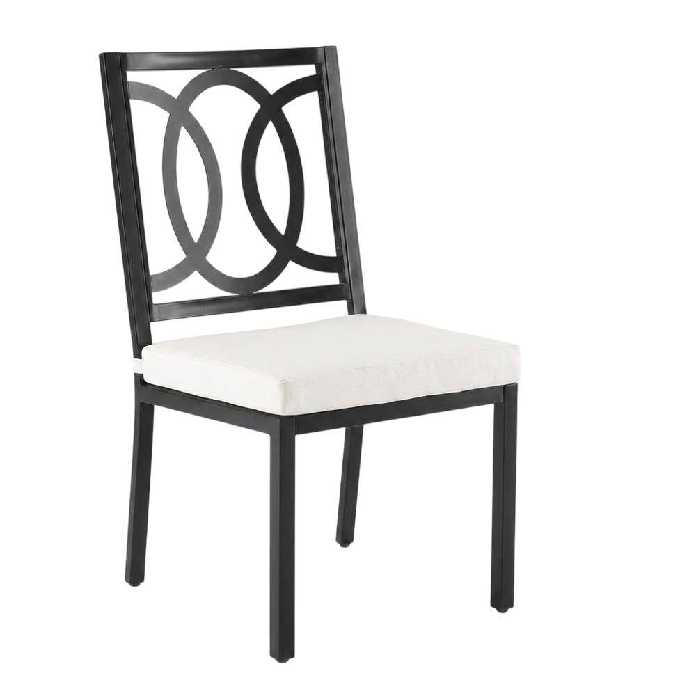 Front. Crosley Furniture - Chambers 2Pc Outdoor Dining Chair Set - 2 Chairs - Creme.