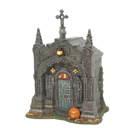 Front. Department 56 - Department 56 Snow Village Rest in Peace, 2023 Halloween Tabletop Decoration #6011450 - Brown.