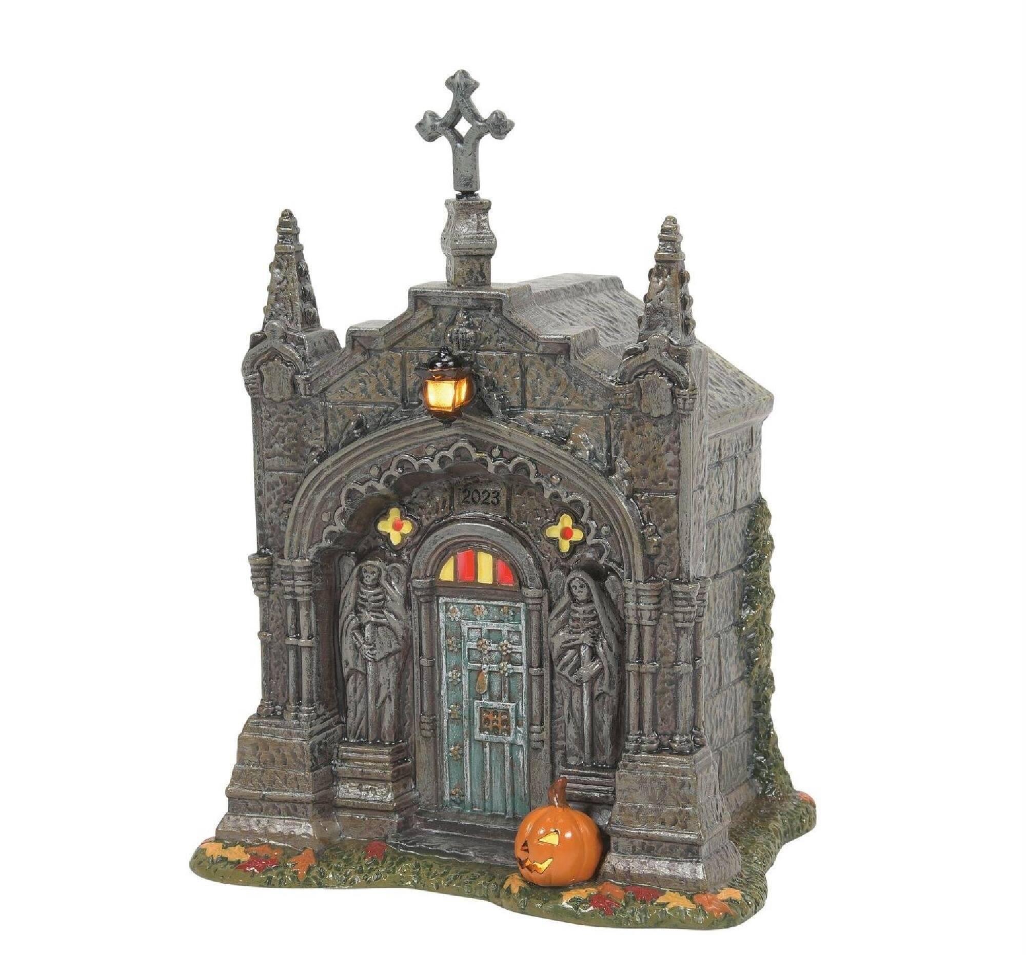 Front. Department 56 - Department 56 Snow Village Rest in Peace, 2023 Halloween Tabletop Decoration #6011450 - Brown.