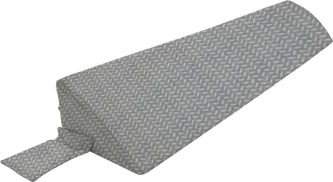 wowmax - King Size Bed Wedge Pillow - Headboard Gap Filler, Triangle Support Cushion (Gray) - Gery