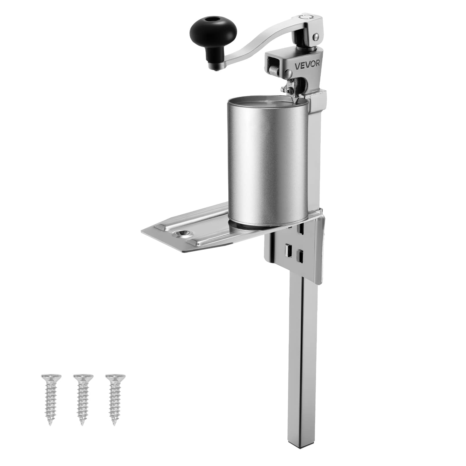 VEVOR - Commercial Can Opener, Heavy-Duty Manual Tabletop Cans Opener for Cans Up to 11.8 in Height,with Stainless Steel Blade - Silver