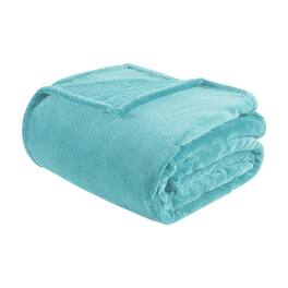 Gracie Mills - Wilmer Ultra Soft Oversized Microlight Plush Blanket - Aqua