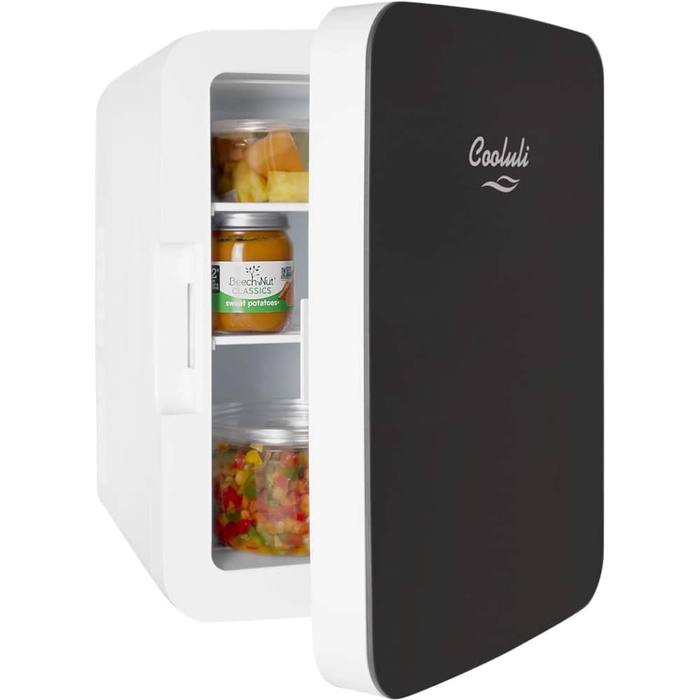 Left. Cooluli - Infinity 0.4 Cu. Ft. Mini Fridge - Black.