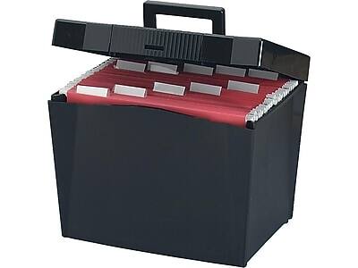 Alt View 1. Pendaflex - Pendaflex Portable Hanging File Box, Letter Size, Black (PFX 20861) - Black.