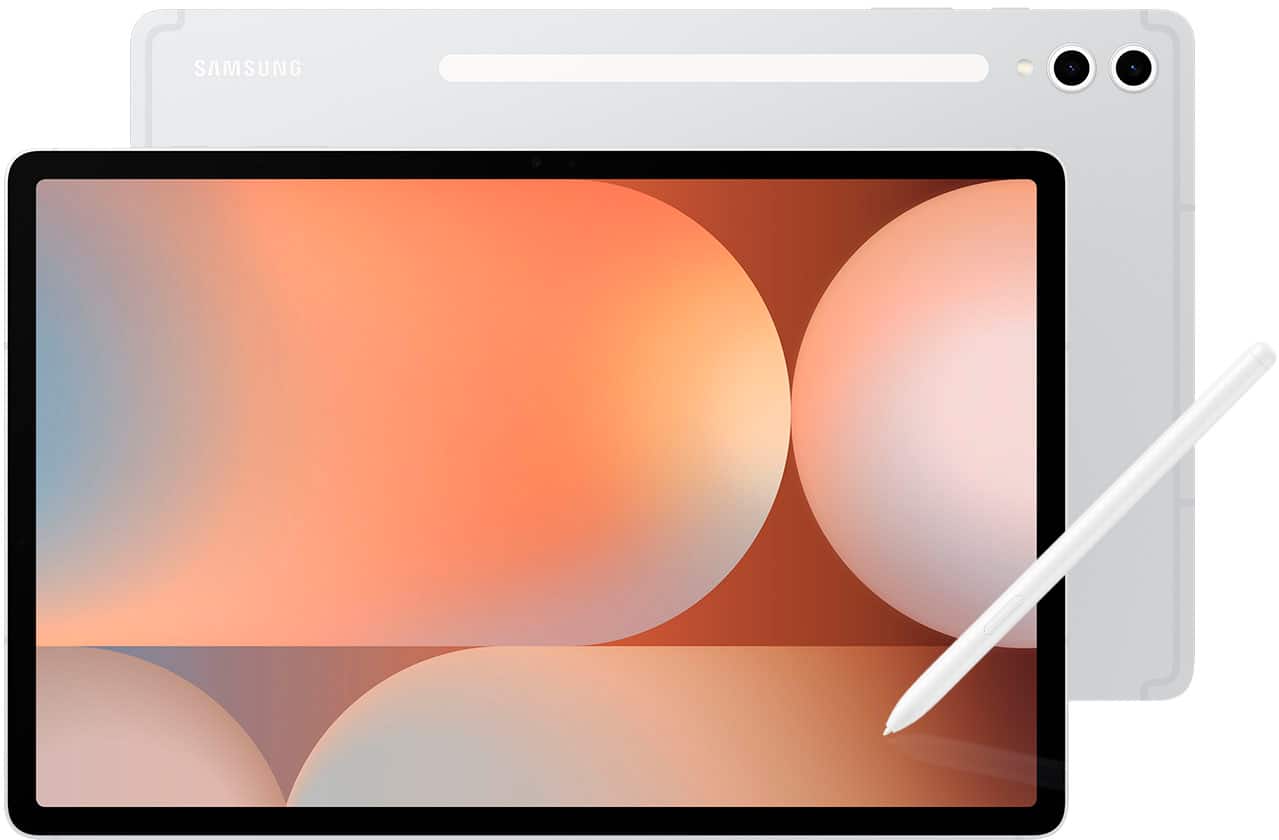 Front. Samsung - Galaxy Tab S10+ - 12.4" 256GB - Wi-Fi - with S-Pen - Platinum Silver.