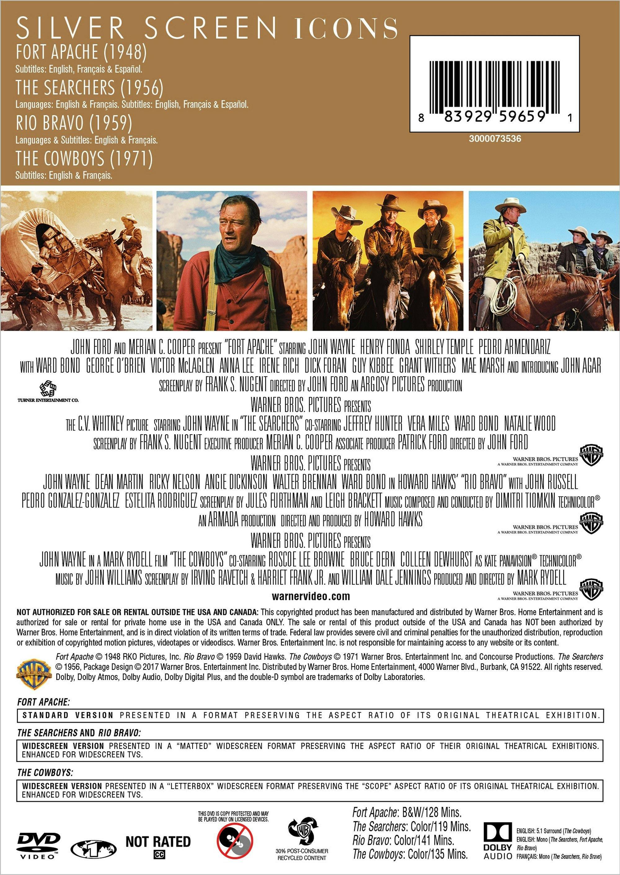 Angle. Silver Screen Icons - John Wayne Westerns (Box Set) [DVD].