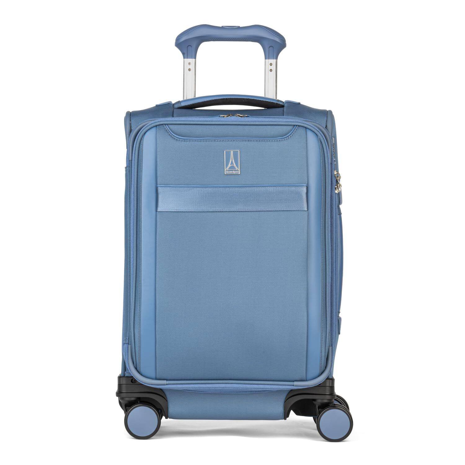 Travelpro - Versapack + Lightweight Softside Expandable Checked Luggage, 8 Spinner Suitcase, TSA Lock, Men and Women - Elemental Blue price history on PriceWatchPro
