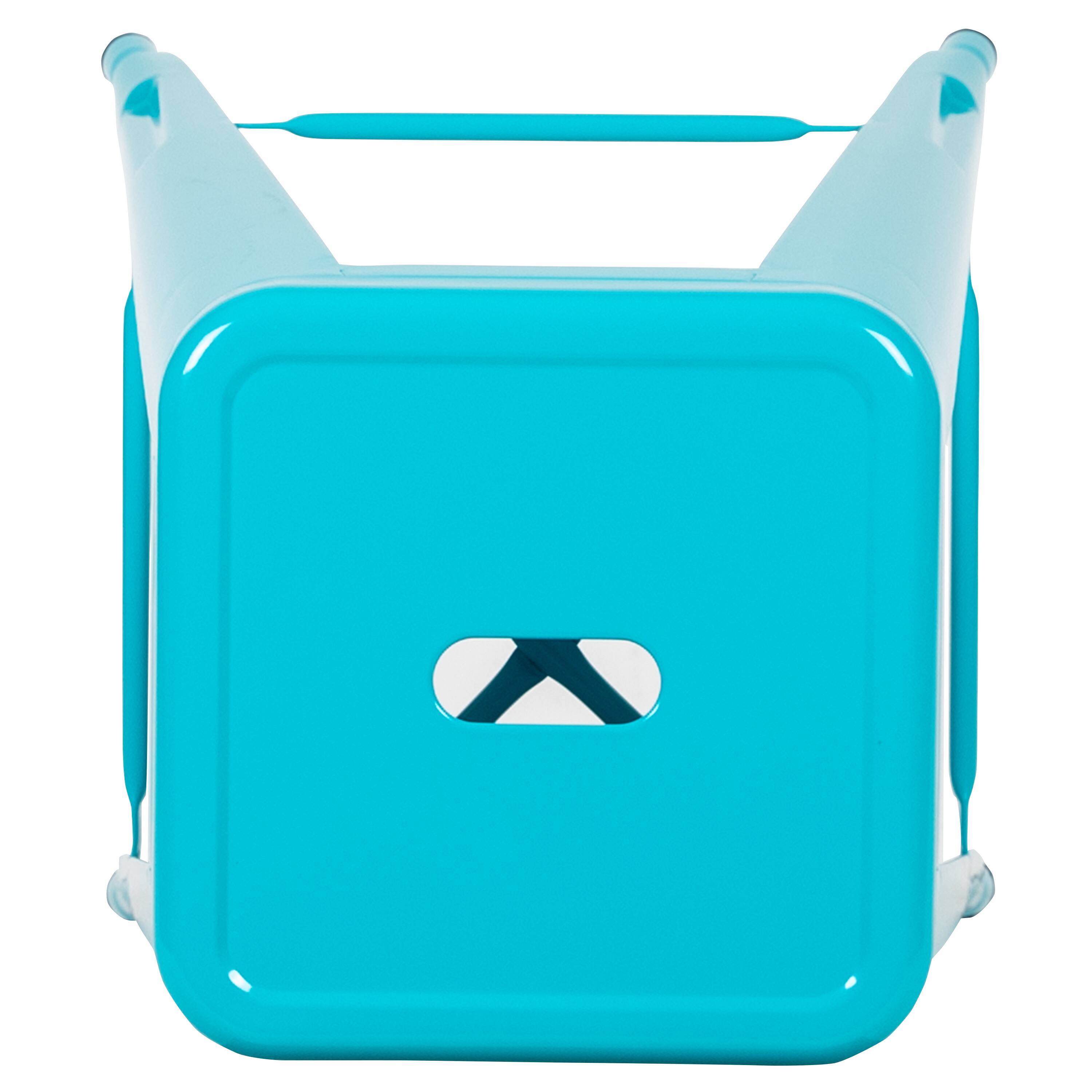 Alt View 7. Emma + Oliver - 4 Pack 30" High Metal Indoor Bar Stool - Stackable Stool - Teal.