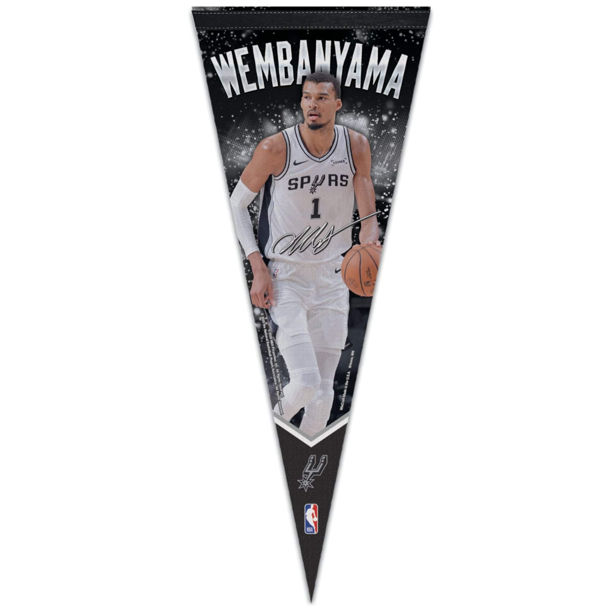 "WinCraft - Victor Wembanyama San Antonio Spurs 12"" x 30"" Premium Pennant - Multicolor" price history on PriceWatchPro