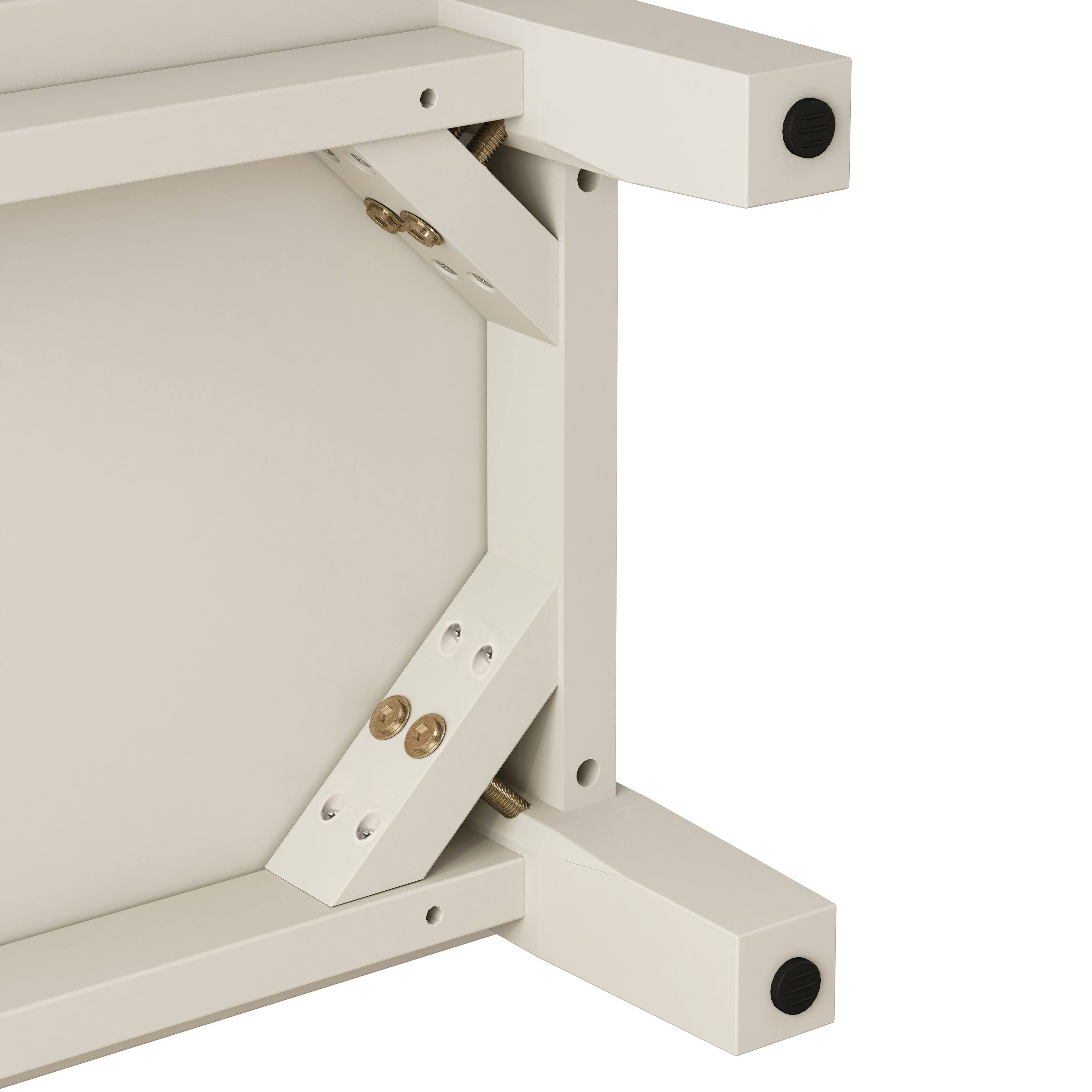 Alt View 4. APRILSOUL - TV Stand for TVs up to 75 4 Drawers Media Console White Living Room Bedroom - White.