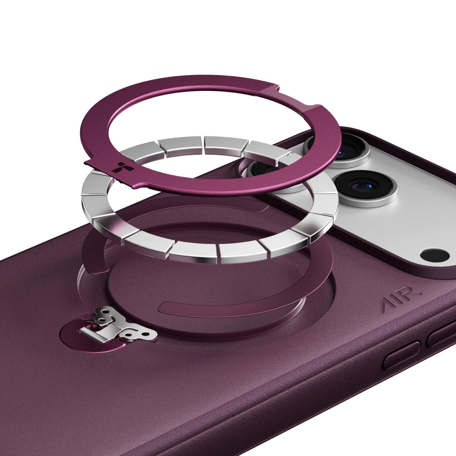 Alt View 2. TORRAS - TORRAS Q3 Air Essential Case for iPhone 18 ProMax AirPro Cushion Rugged Anti-Slip Durable Phone Cover，Purple - Purple.
