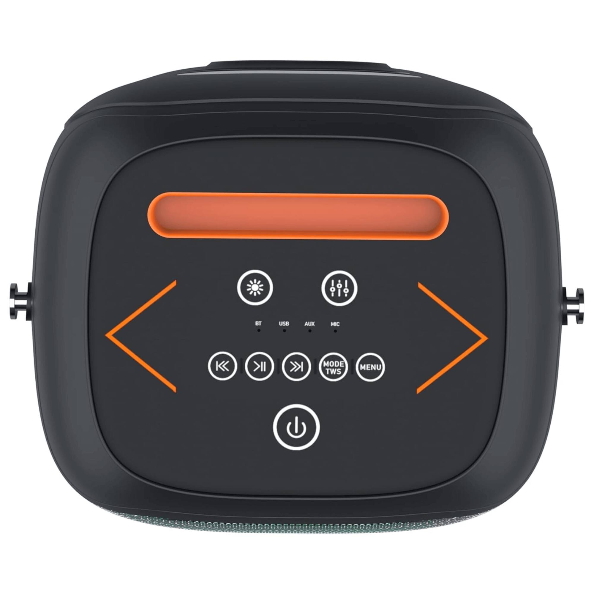 Sure, here is the corrected and grouped text from the image:

- BT
- USB
- AUX
- MIC
- MODE TWS
- MENU
