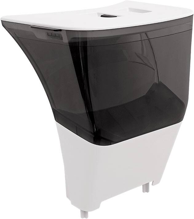Angle. Whisker - Litter Hopper White - White.