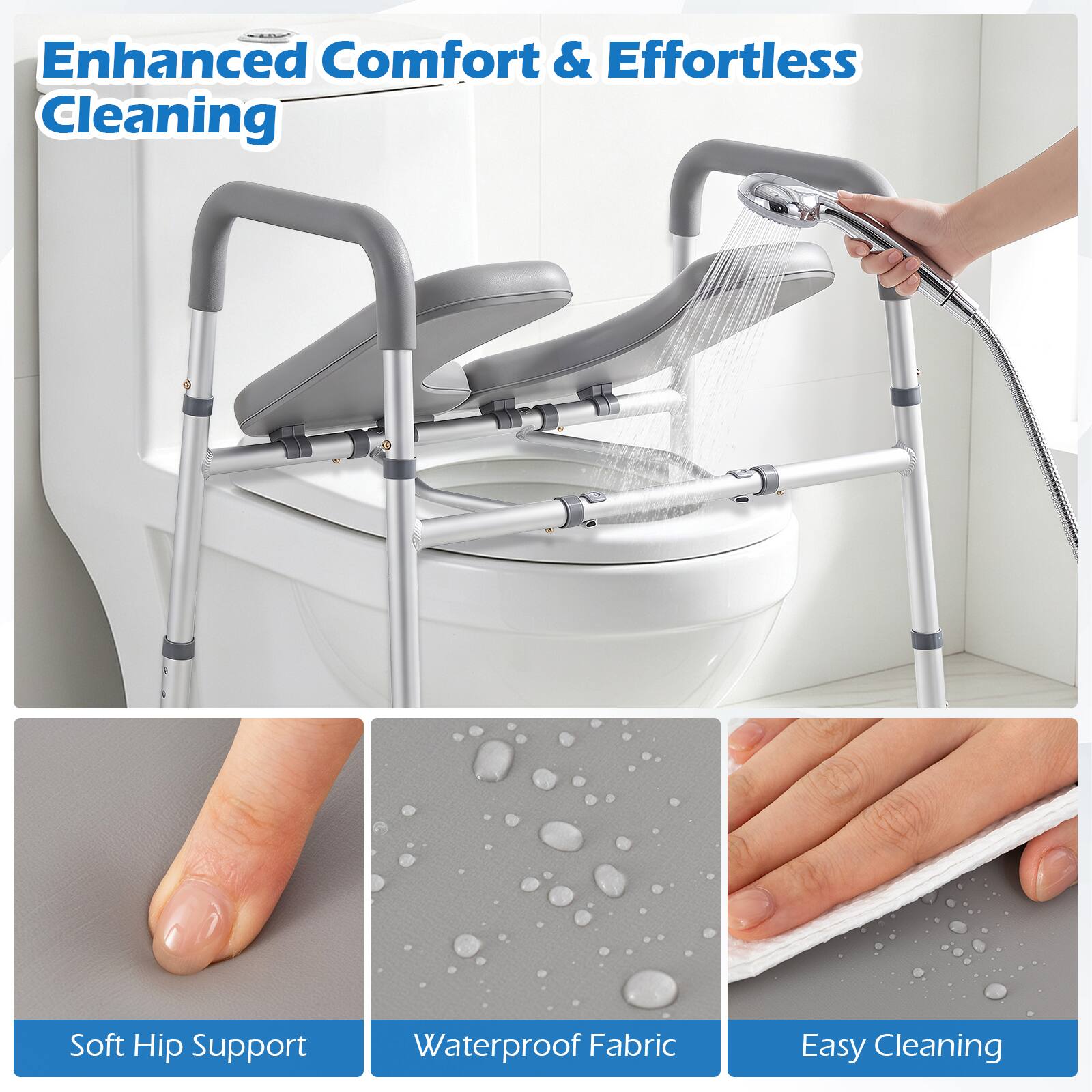 Enhanced Comfort & Effortless Cleaning

Soft Hip Support

Waterproof Fabric

Easy Cleaning