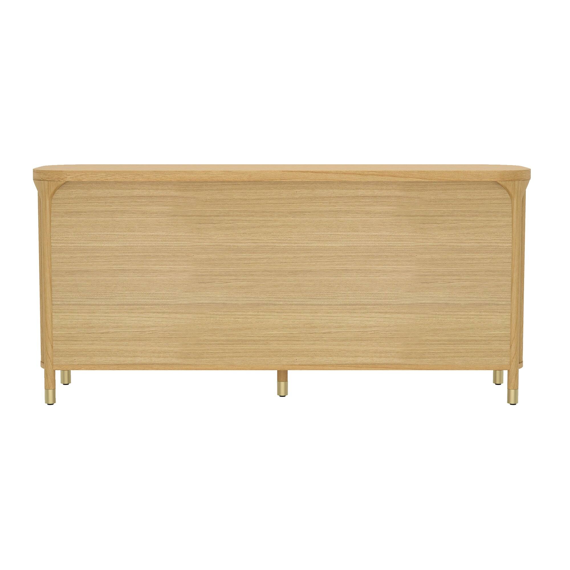 Alt View 4. Manhattan Comfort - Park Contemporary 68" Dresser - Natural.