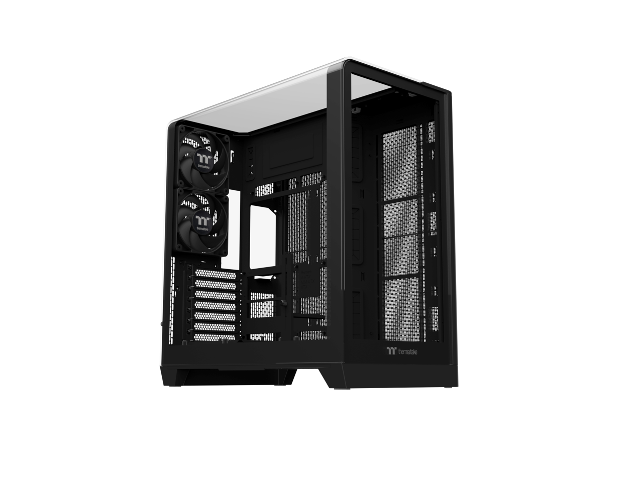 Alt View 1. Thermaltake - View 390 TG Mid Tower Chassis - Black.