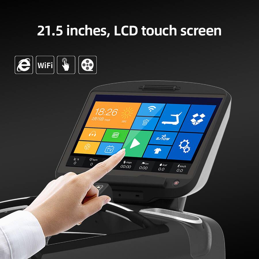 21.5 inches, LCD touch screen  
WiFi  
18:26  
215 THUR  
JC QUY  
show  
TV  
dpm  
saps  
00:00  
C  
Am  
0:00  
kcal  
0.0  
km  
0.0