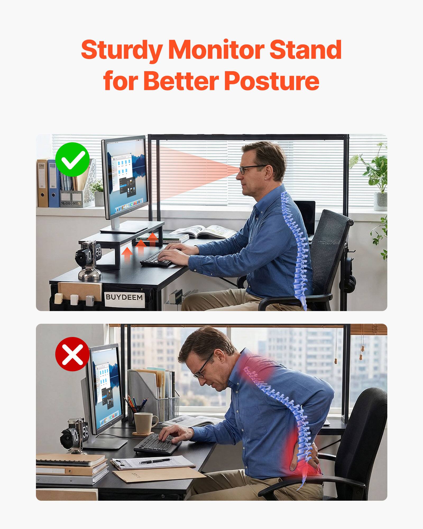 Sturdy Monitor Stand for Better Posture

BUYDEEM

$10.59