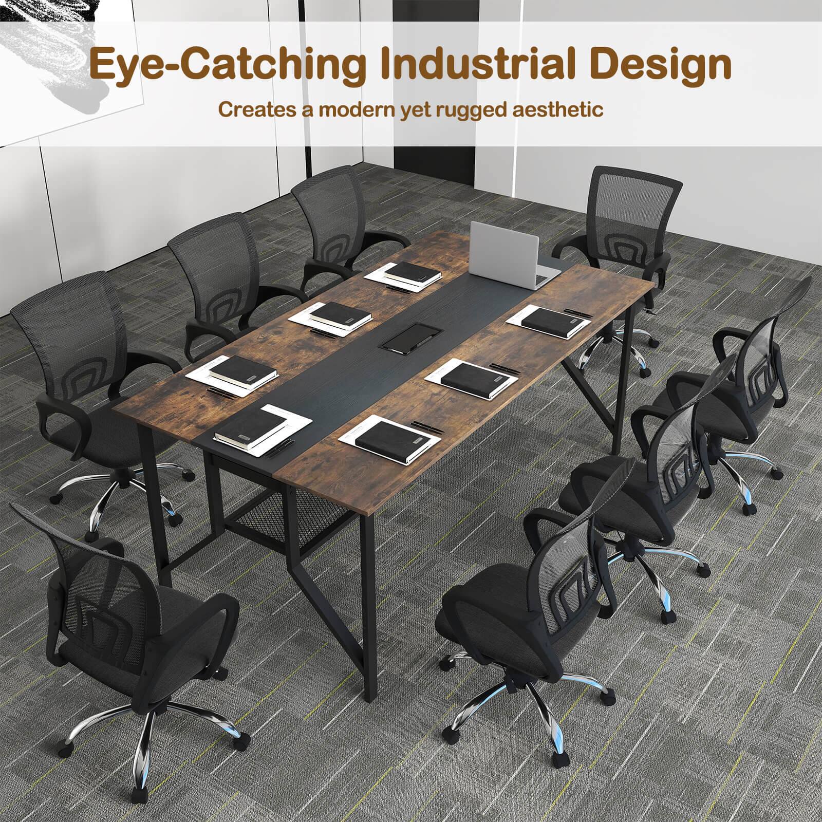 Eye-Catching Industrial Design  
Creates a modern yet rugged aesthetic