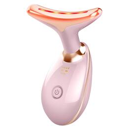 Kitcheniva - Neck Face Lifting Massager Skin Tighten Device LED Anti Wrinkle Double Chin - Pink