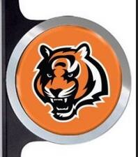 Alt View 2. PRORUN - Cincinnati Football Bengals Plastic License Plate Frame with Team Badges - Multi.