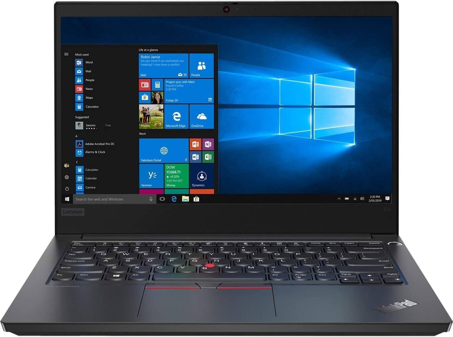 Most used  
Word  
Mail  
People  
News  
Maps  
Calculator  
Suggested  
Seismic  
Free  
Photos  
Work  
Microsoft Edge  
OneDrive  
Adobe Acrobat Pro DC  
Alarms & Clock  
Calendar  
Camera  
DOW  
17,068.71  
+0.37%  
2:30 PM  
2/05/2019  
Lenovo  

Life at a glance  
Robin Jarie  
Do you mind if we reschedule our meeting?  
now have a conflict  

Mail  
People  
Project sync with Marc  
4:30 PM  
Friday 29  

Money  
Dynamics  
Search the web and Windows