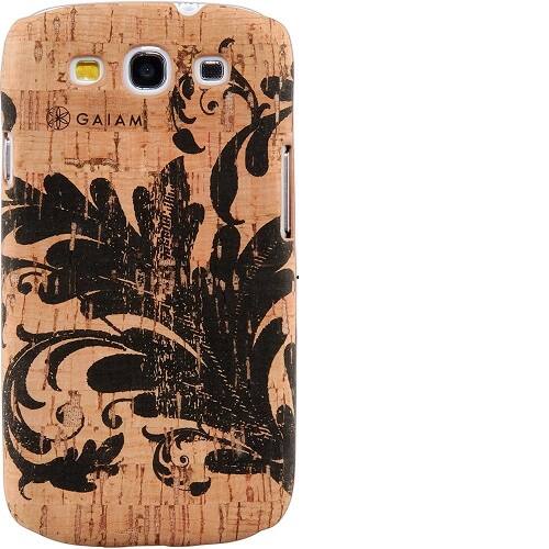 Front. Samsung - Gaiam Filigree Cork Case for Samsung Galaxy S III - Brown/Black - N/A.