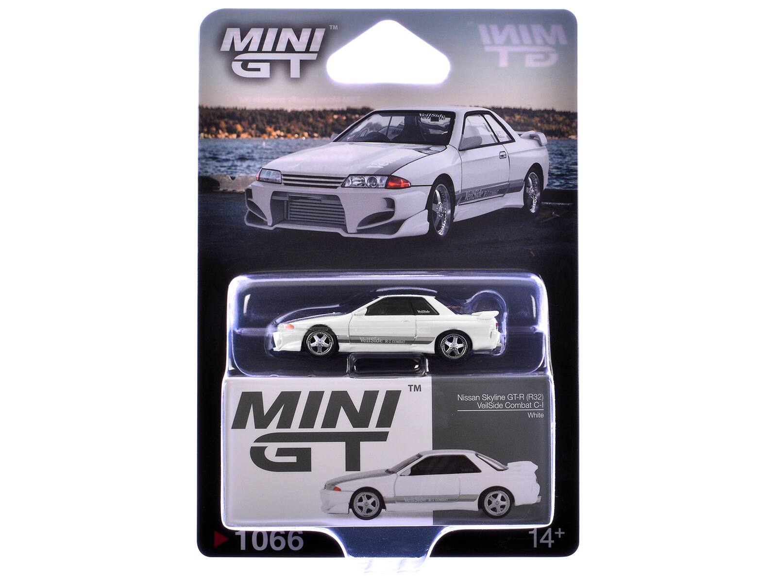 MINI GT  
TM Nissan Skyline GT-R (R32) VeilSide Combat C-I  
MINI White GT  
1066  
14+