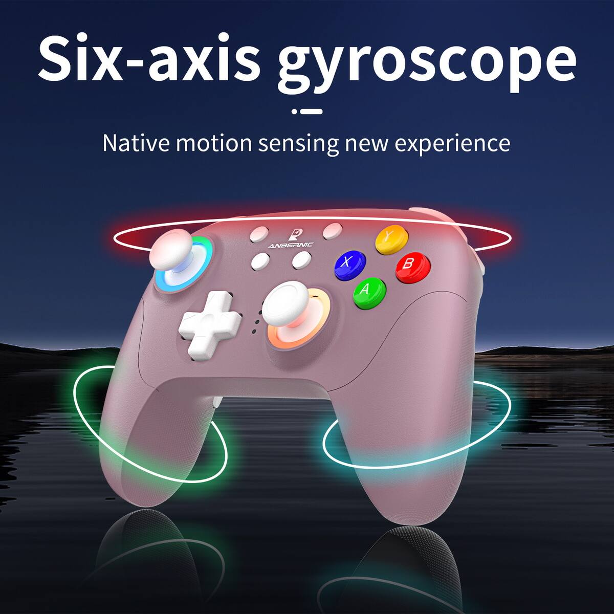 Six-axis gyroscope  
Native motion sensing new experience
