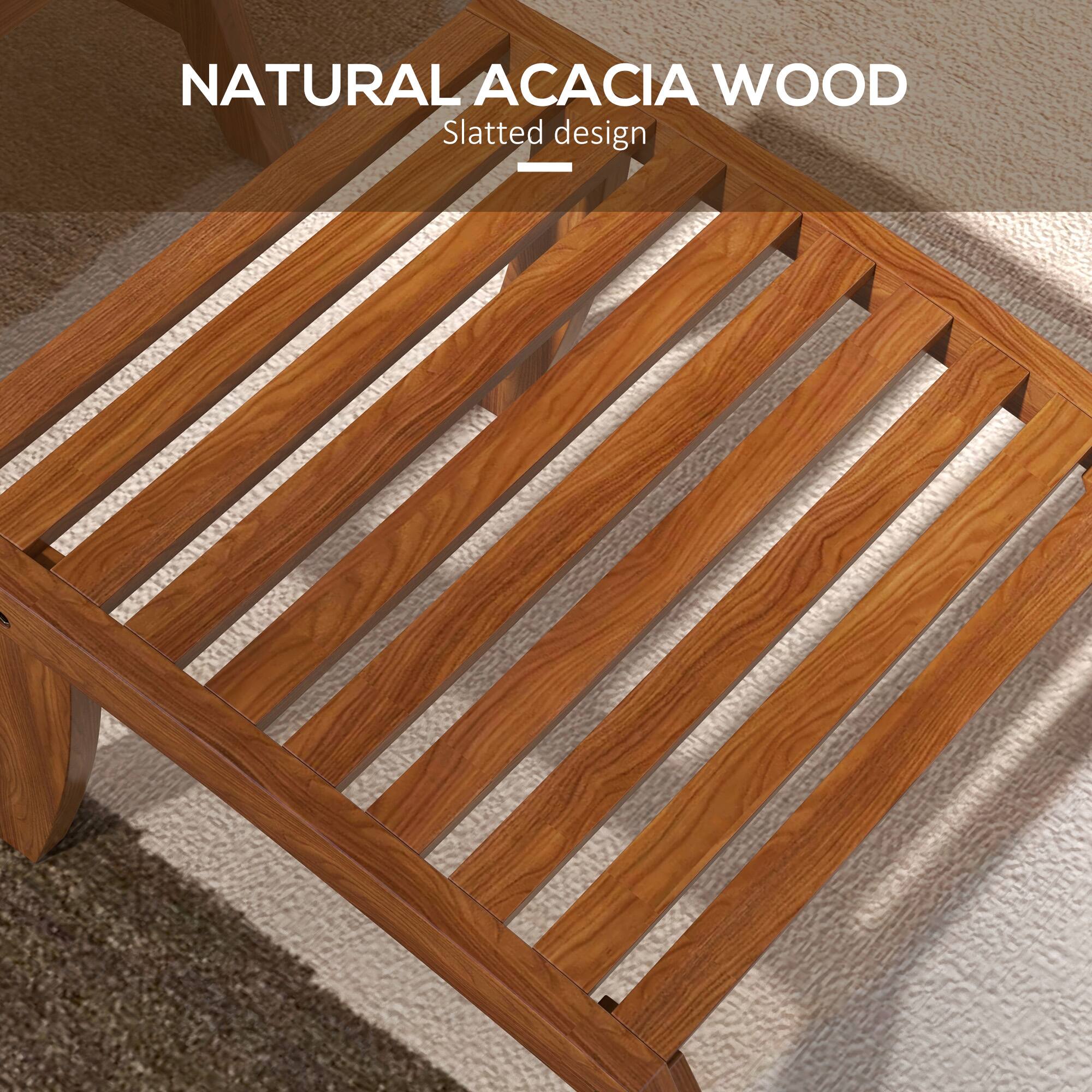 NATURAL ACACIA WOOD
Slatted design