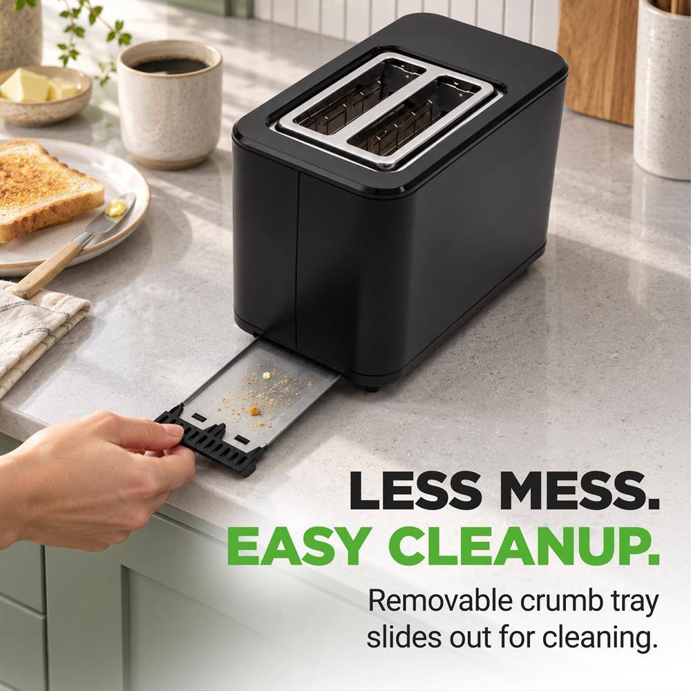 NutriChef 2 Slice Digital Toaster, 6 Toast Modes, LED Touch Screen ...