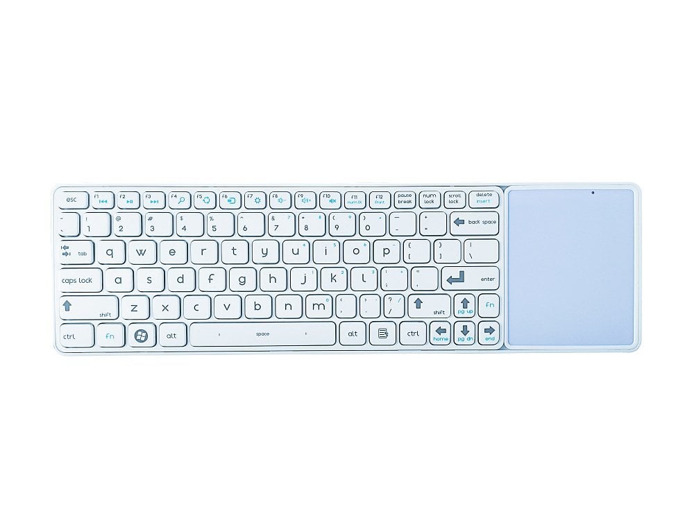Bornd - CK118G RF2.4GHZ Wireless Touchpad Keyboard - White